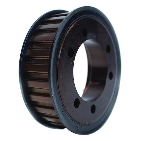 B&B Manufacturing QD28H200, Timing Pulley, Cast Iron, Black Oxide,  QD28H200